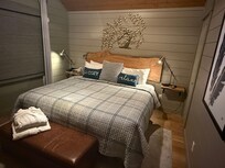Very comfortable bed and linens. Room darkening shades are nice too.