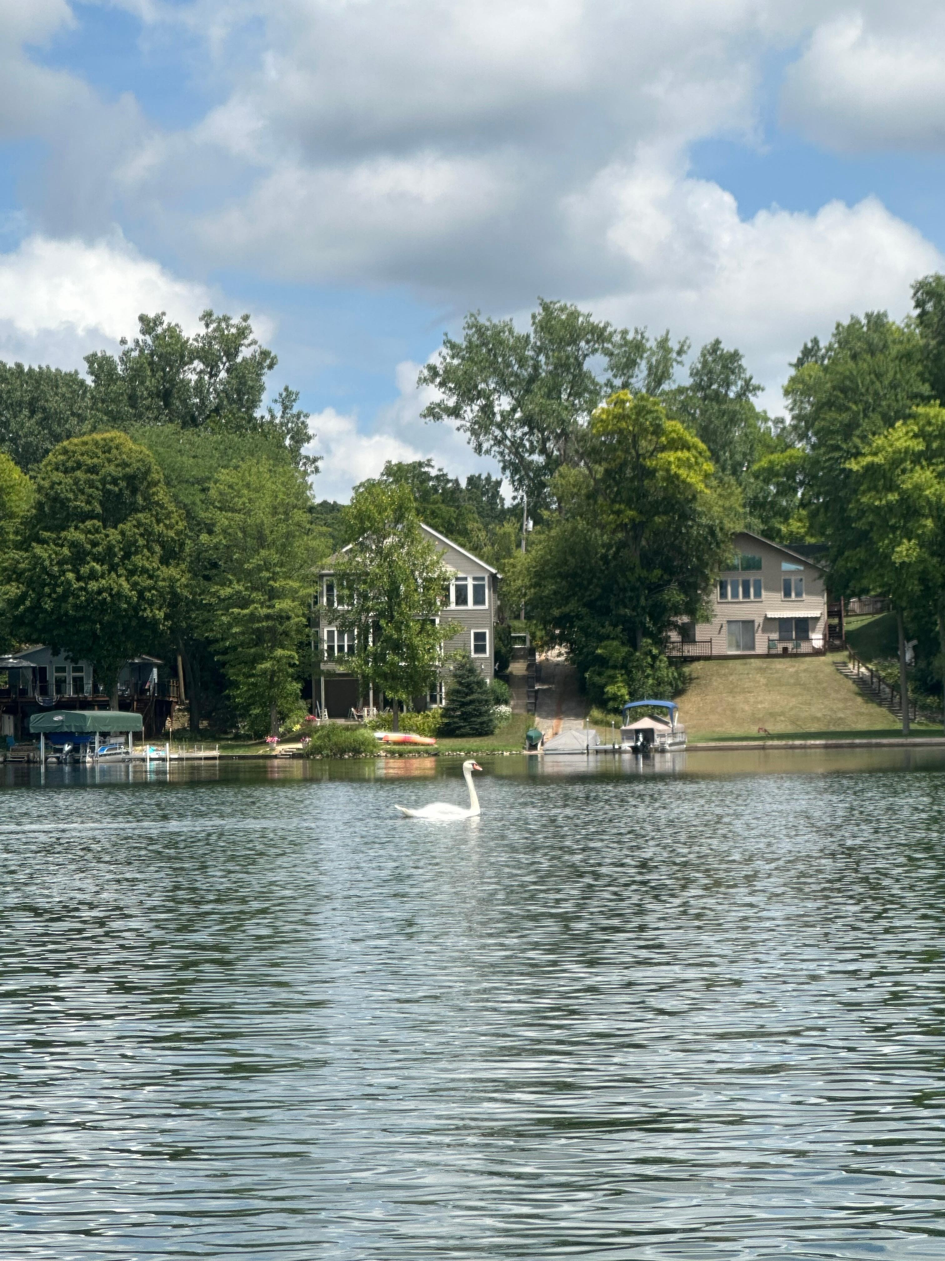The Sean family that calls the lake home. 