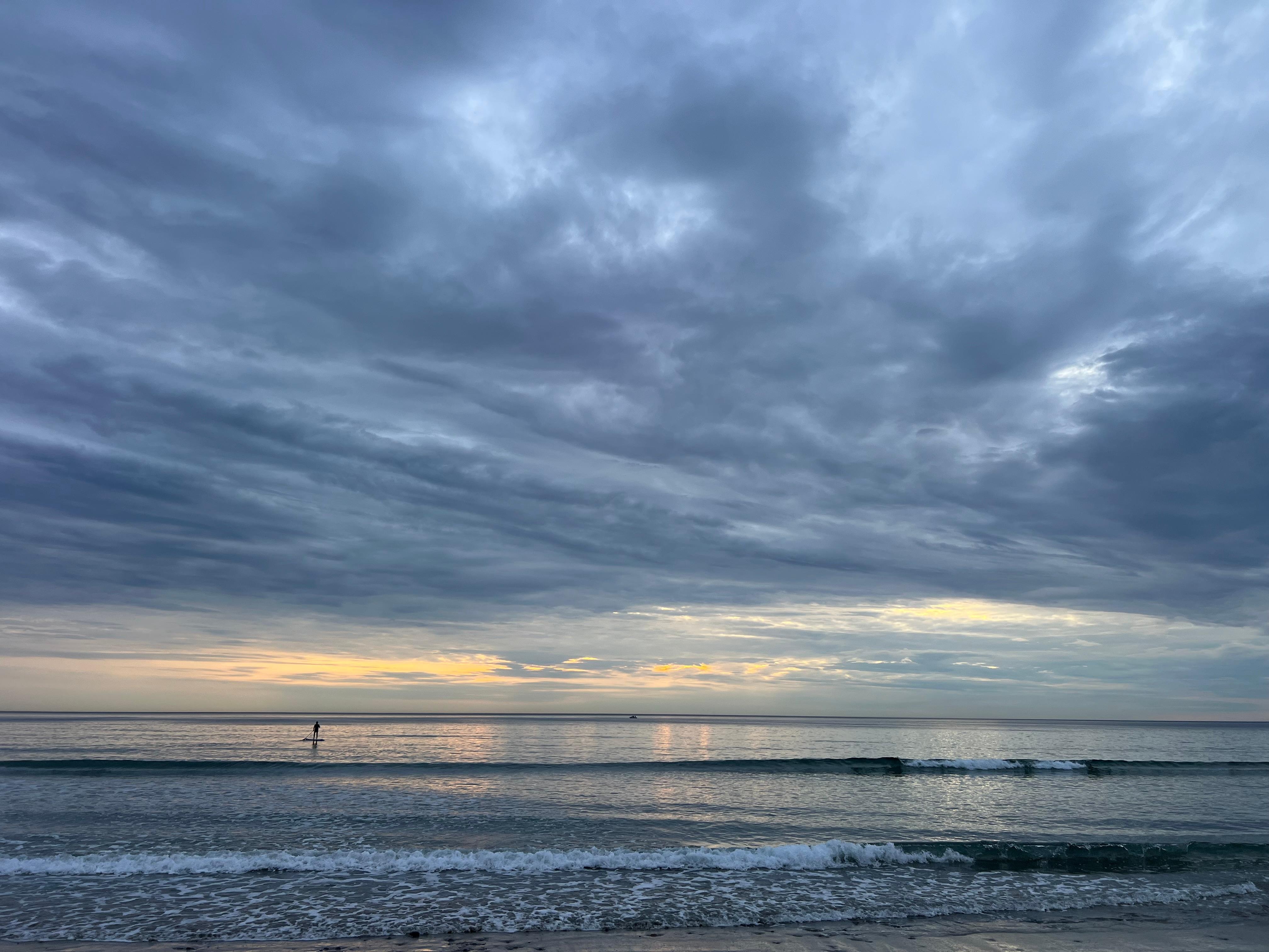 Sunset from the beach nearby