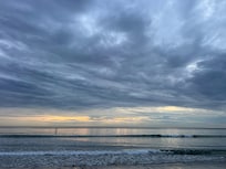 Sunset from the beach nearby