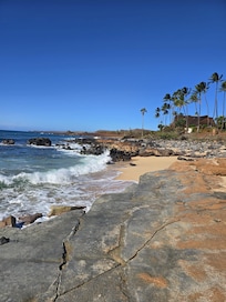 Quick walk to the beach.