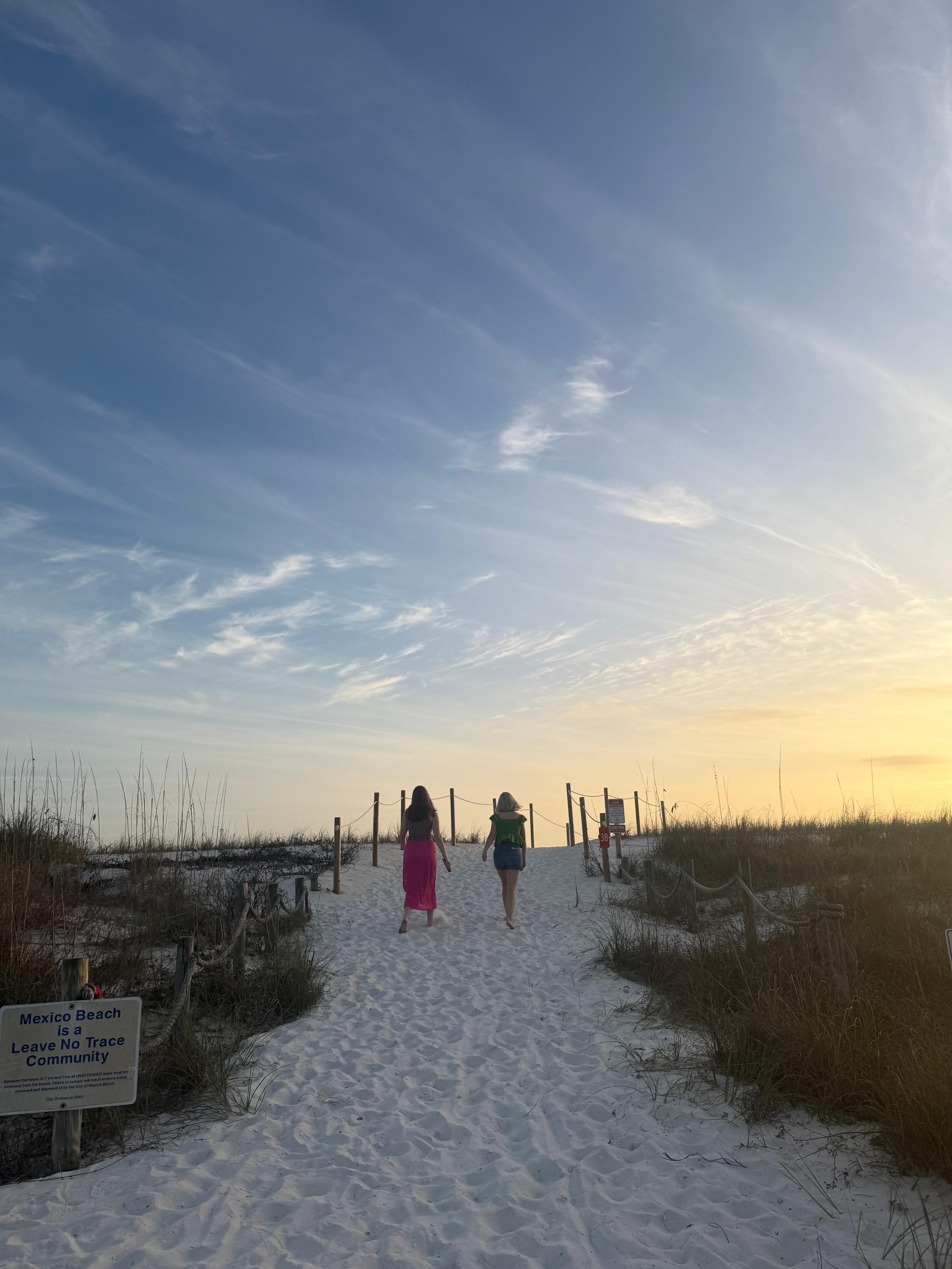 This is the path that leads to the beach, literally just outside the parking area for the condos!