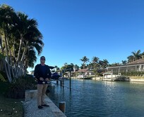 Fishing on the dock.