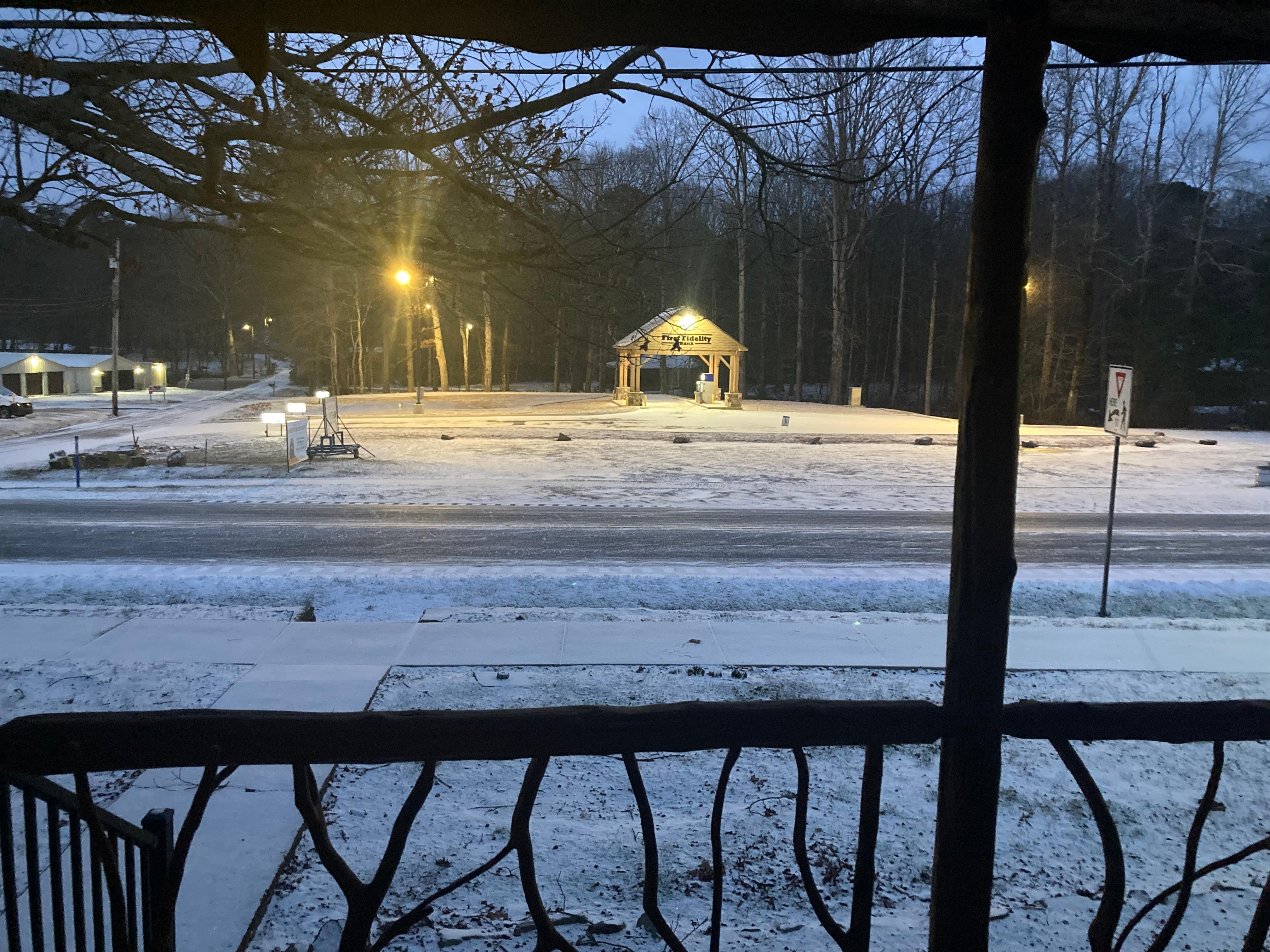 Last visit a dusting of snow!