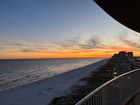 sunset from the condo