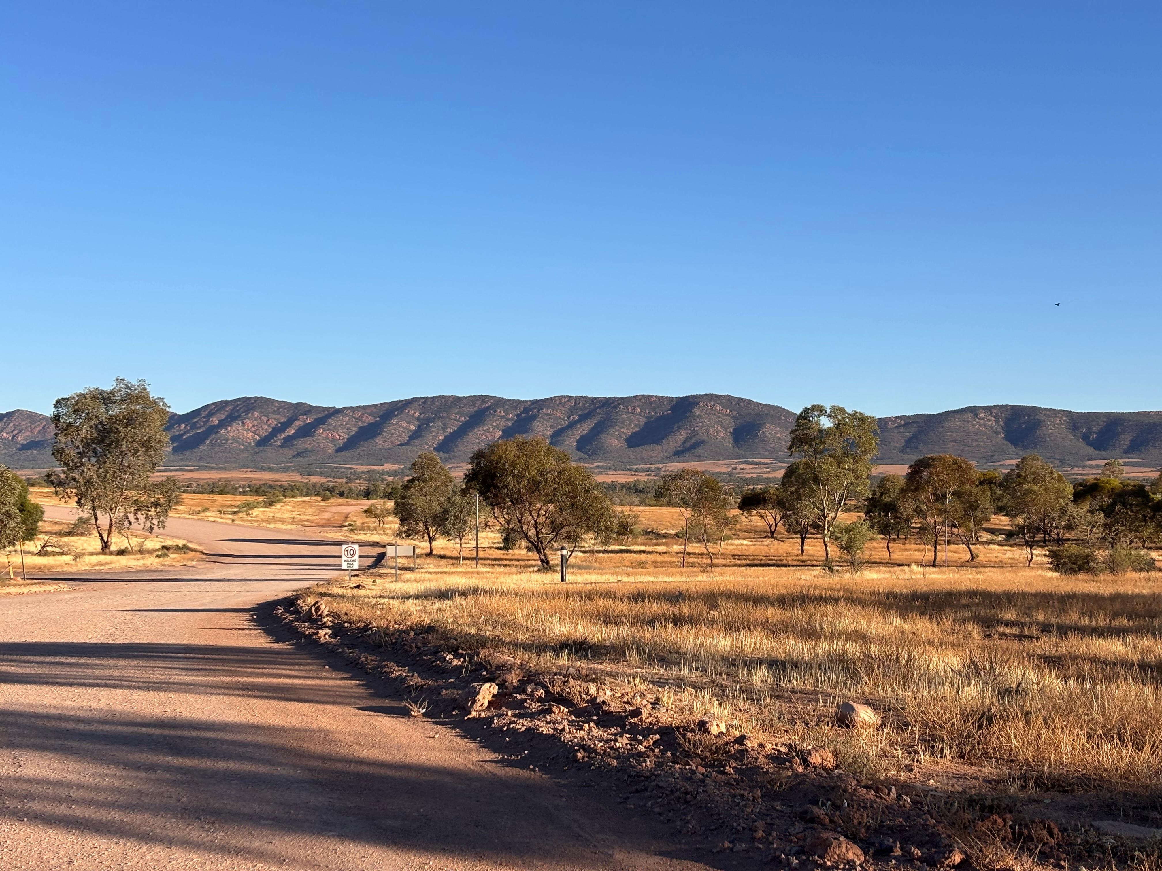 View from the driveway of the property