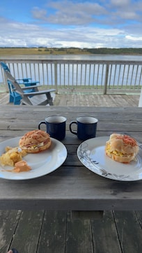 Breakfast at the deck
