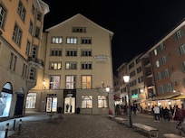 Night time hotel front