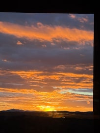 Windows face West for spectacular views