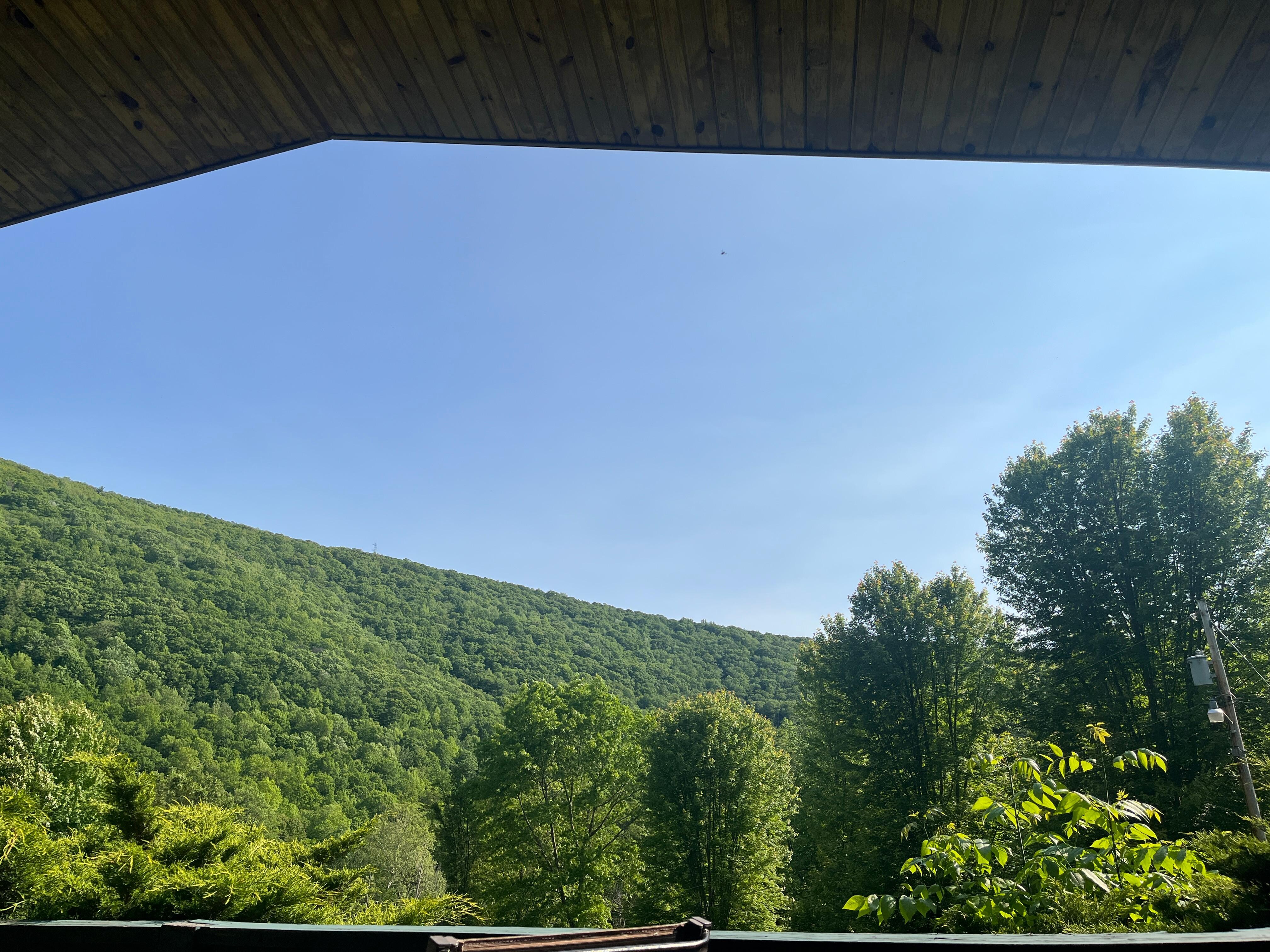 View from the front deck