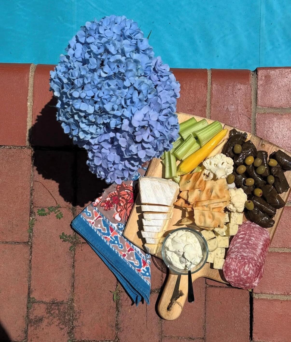 Poolside charcuterie!