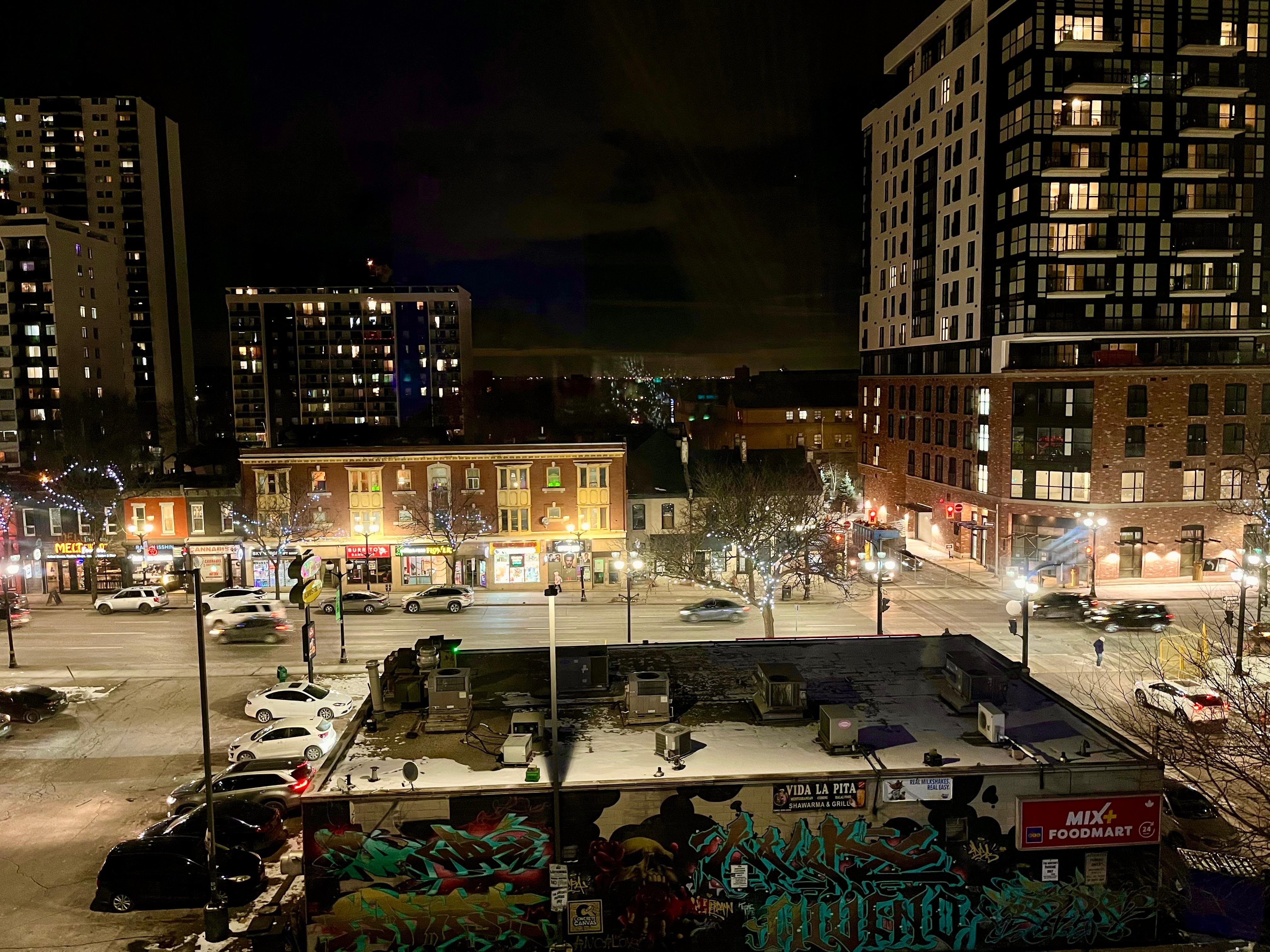 Night view from my room.