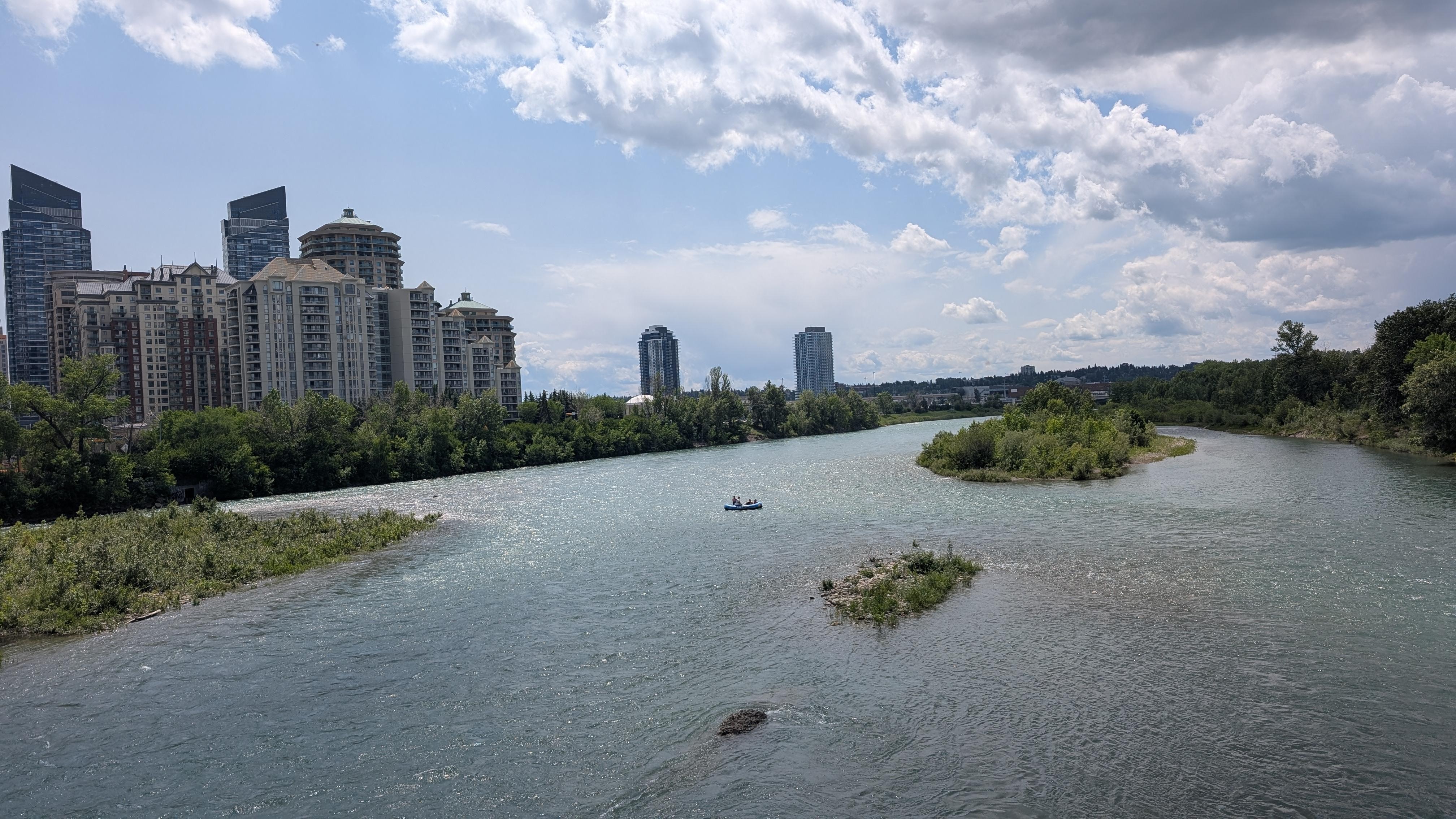 View off Memorial Bridge, a 2 minute walk across from hotel