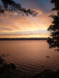 Sunrise from the master bedroom window.