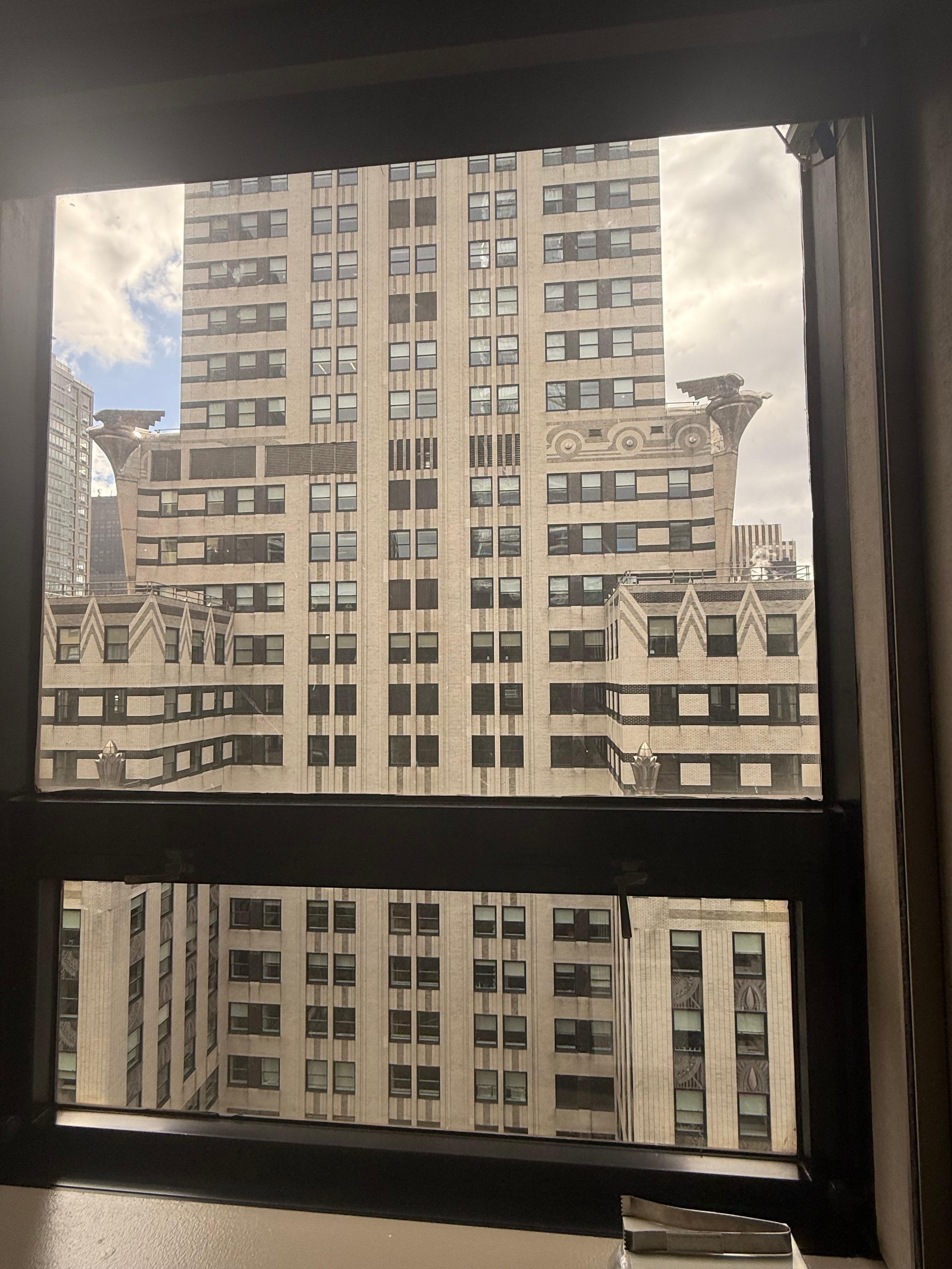 My room view, looking at the iconic Chrysler building. 