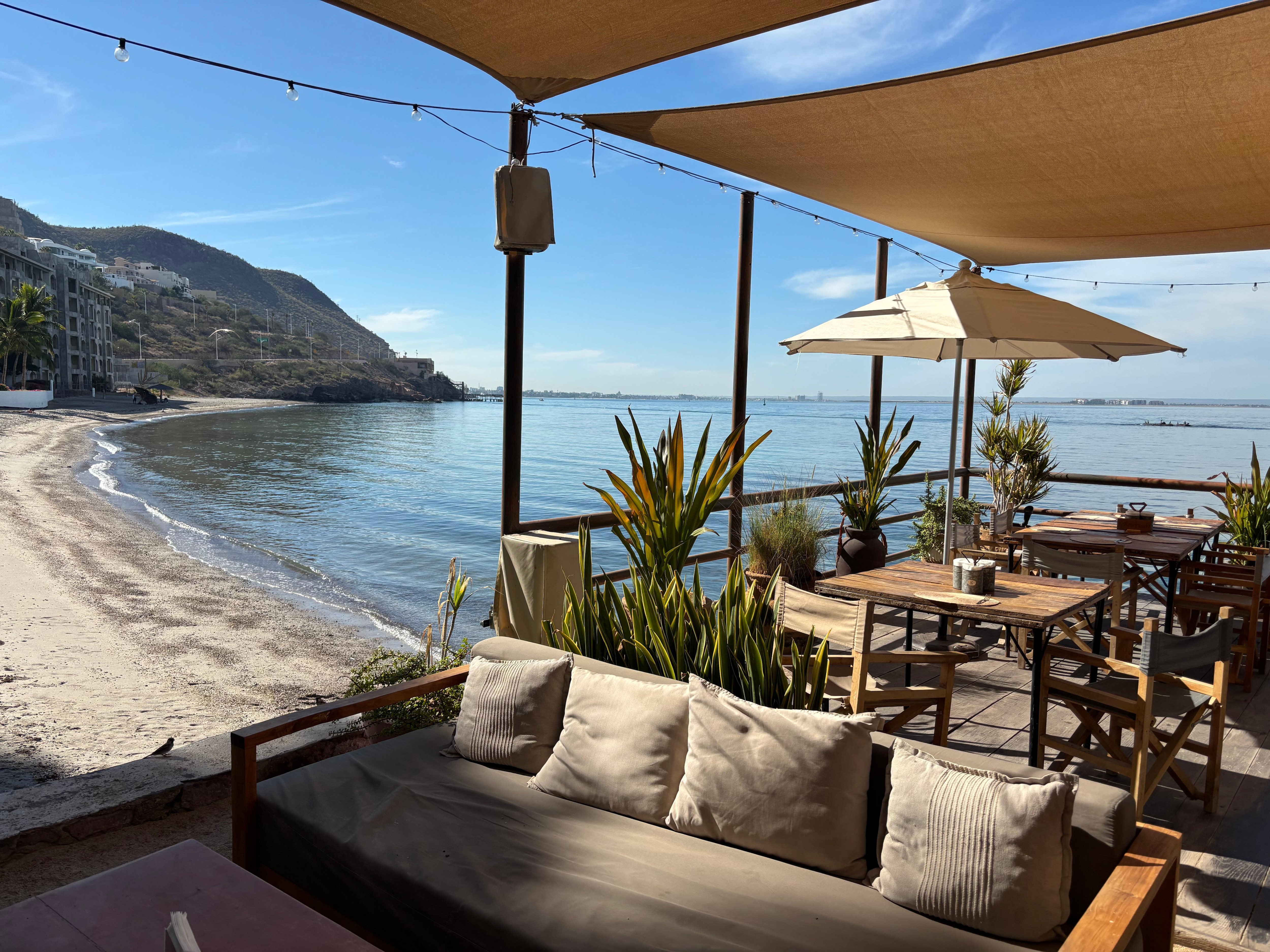 View from outdoor restaurant