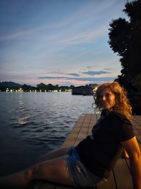 Splash your feet in the water on summer nights watching the sun go down.