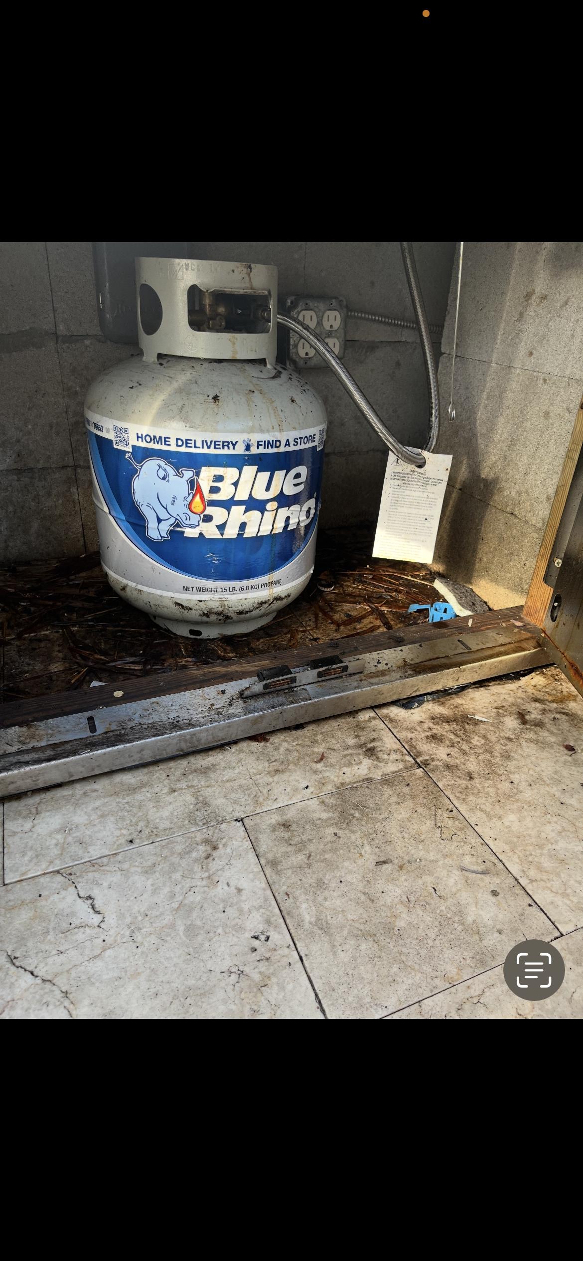 Unsanitary barbecue area