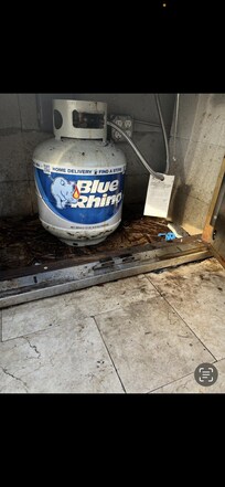 Unsanitary barbecue area