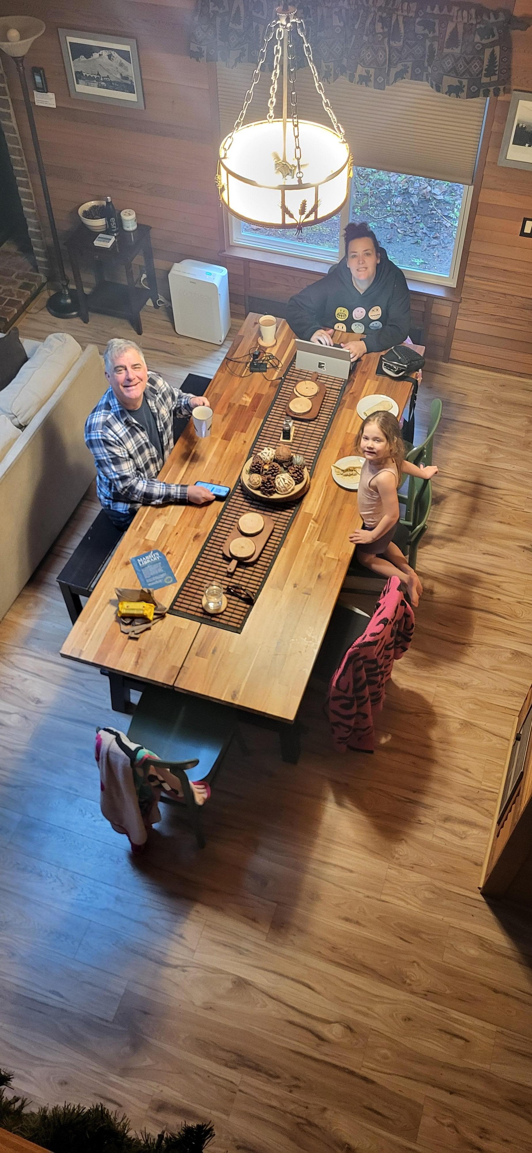 Great family table for meals and games!