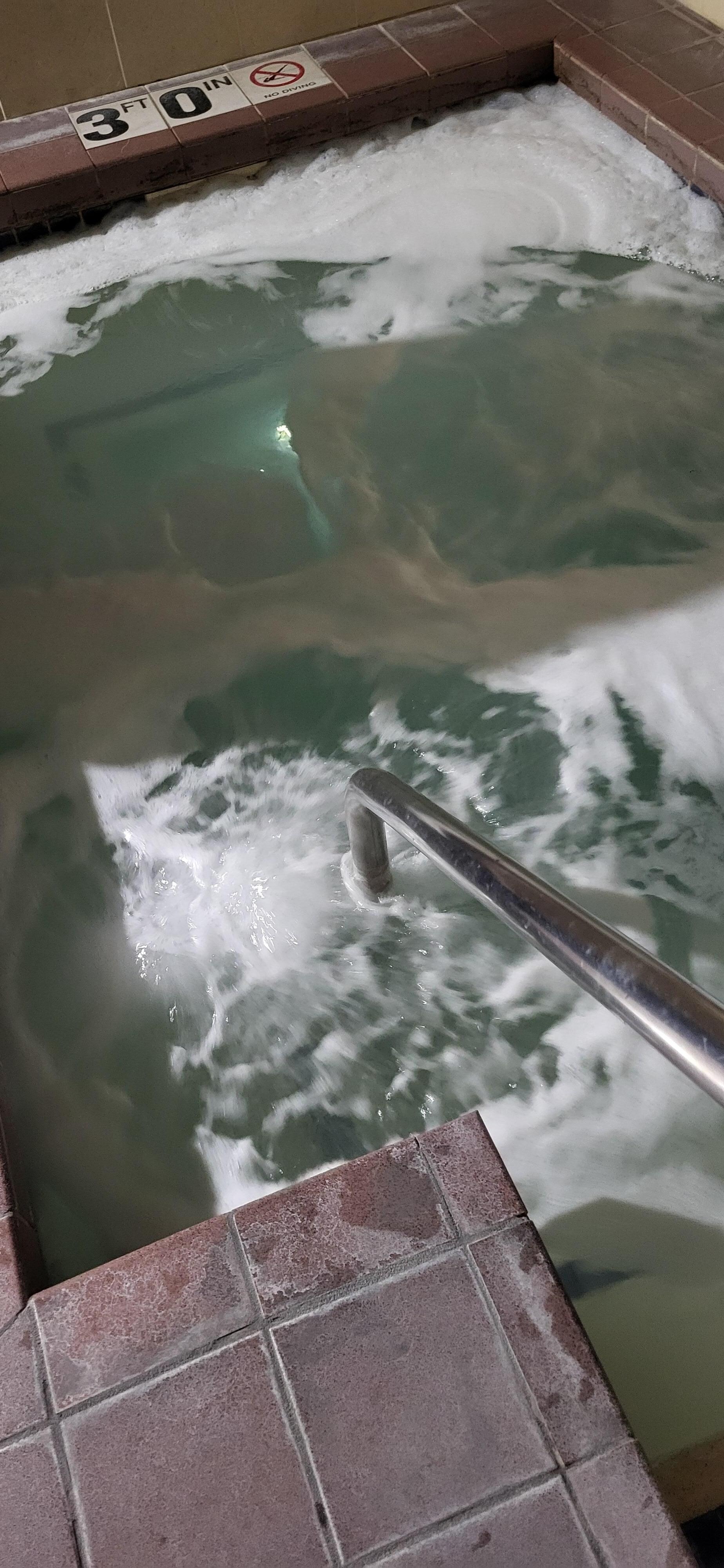 Hot tub cloudy disgusting water