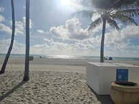View from Hotel Sheldon's back door. The beach was just 30 feet from the door.