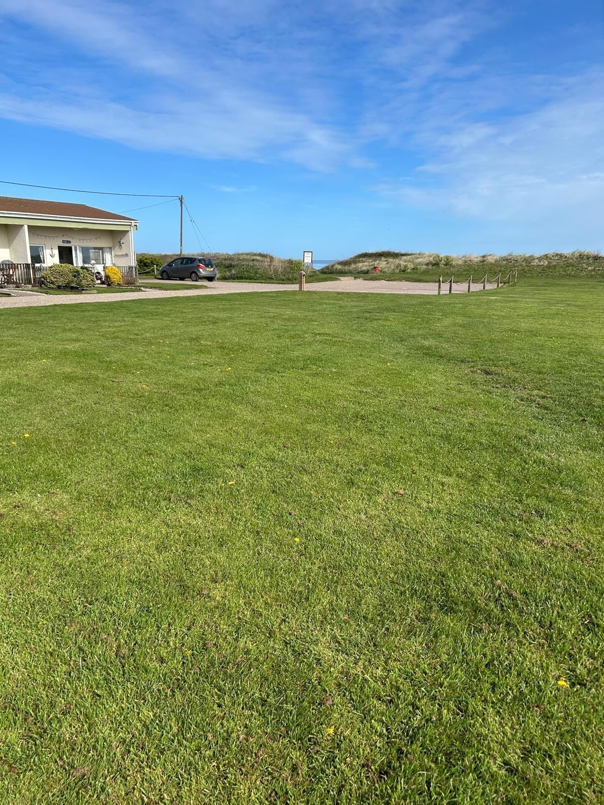 The grass area outside we well maintained