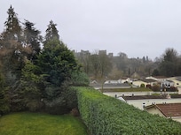 View to castle from bedroomwindow