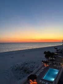 Evening balcony view