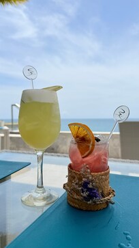 Poolside drinks
