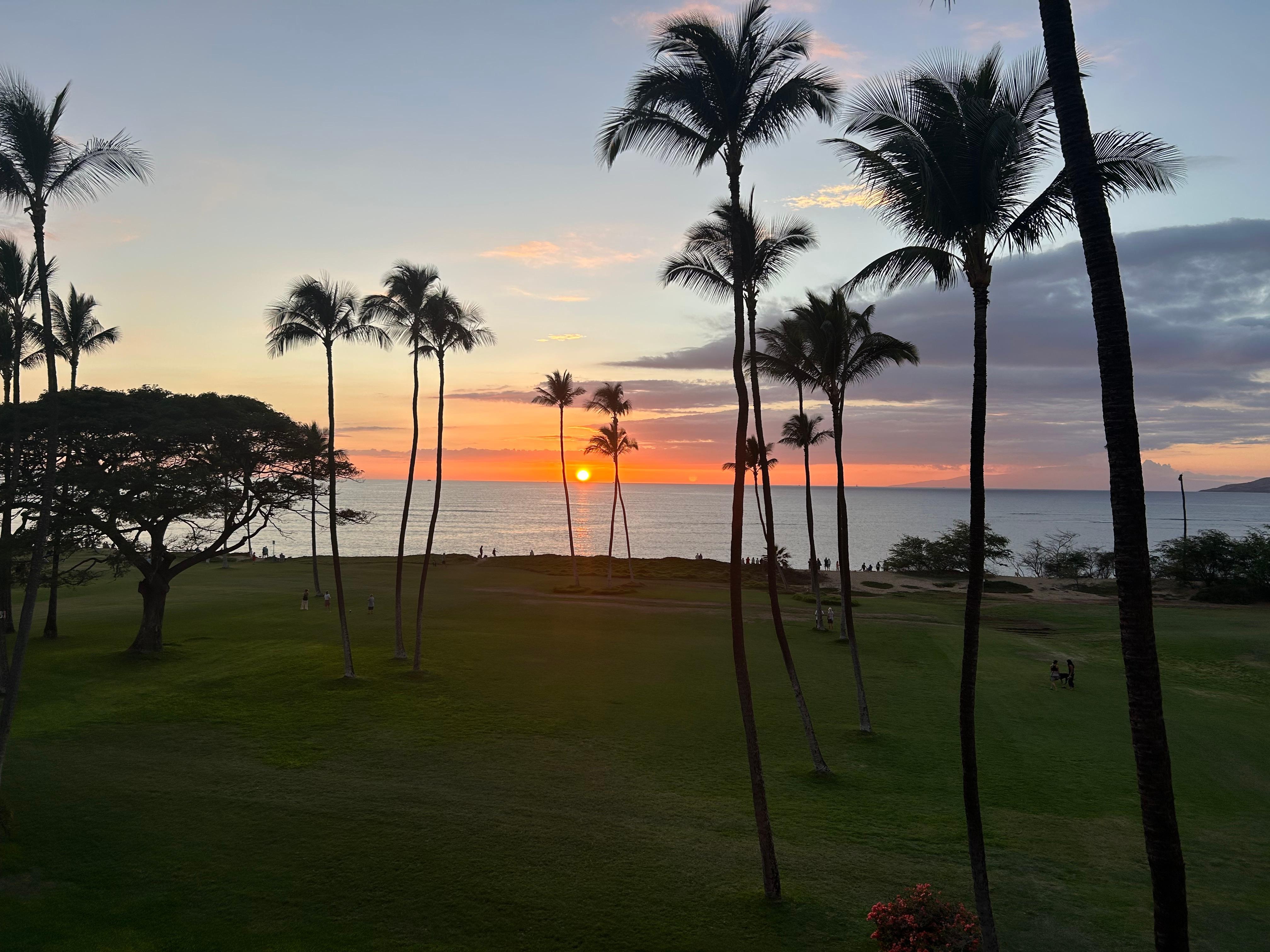Sunset from the deck