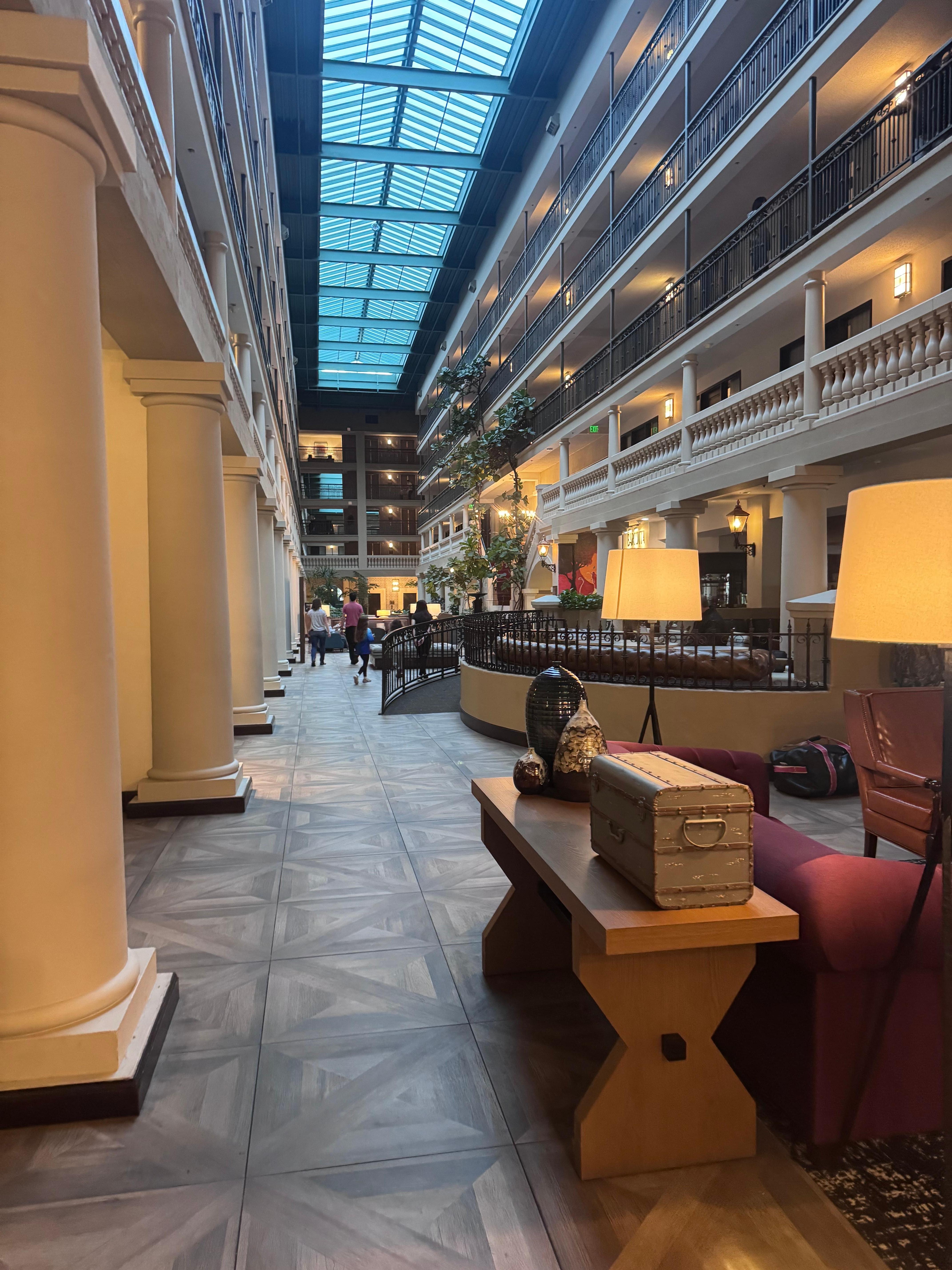 This is the main ares walking to our room. 