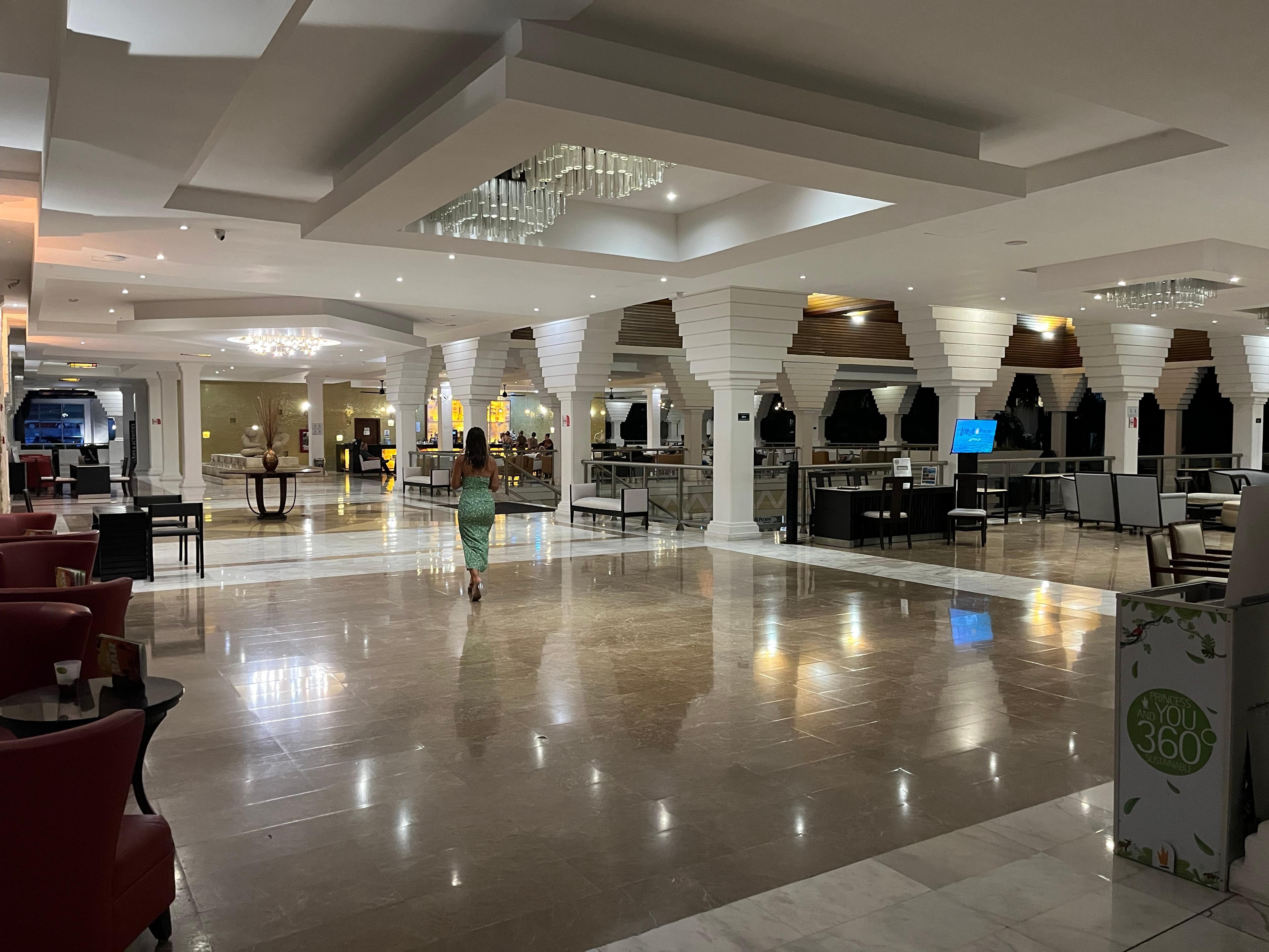 Marble and amazing tile work with wood accents throughout the resort are immaculately kept by the friendly staff