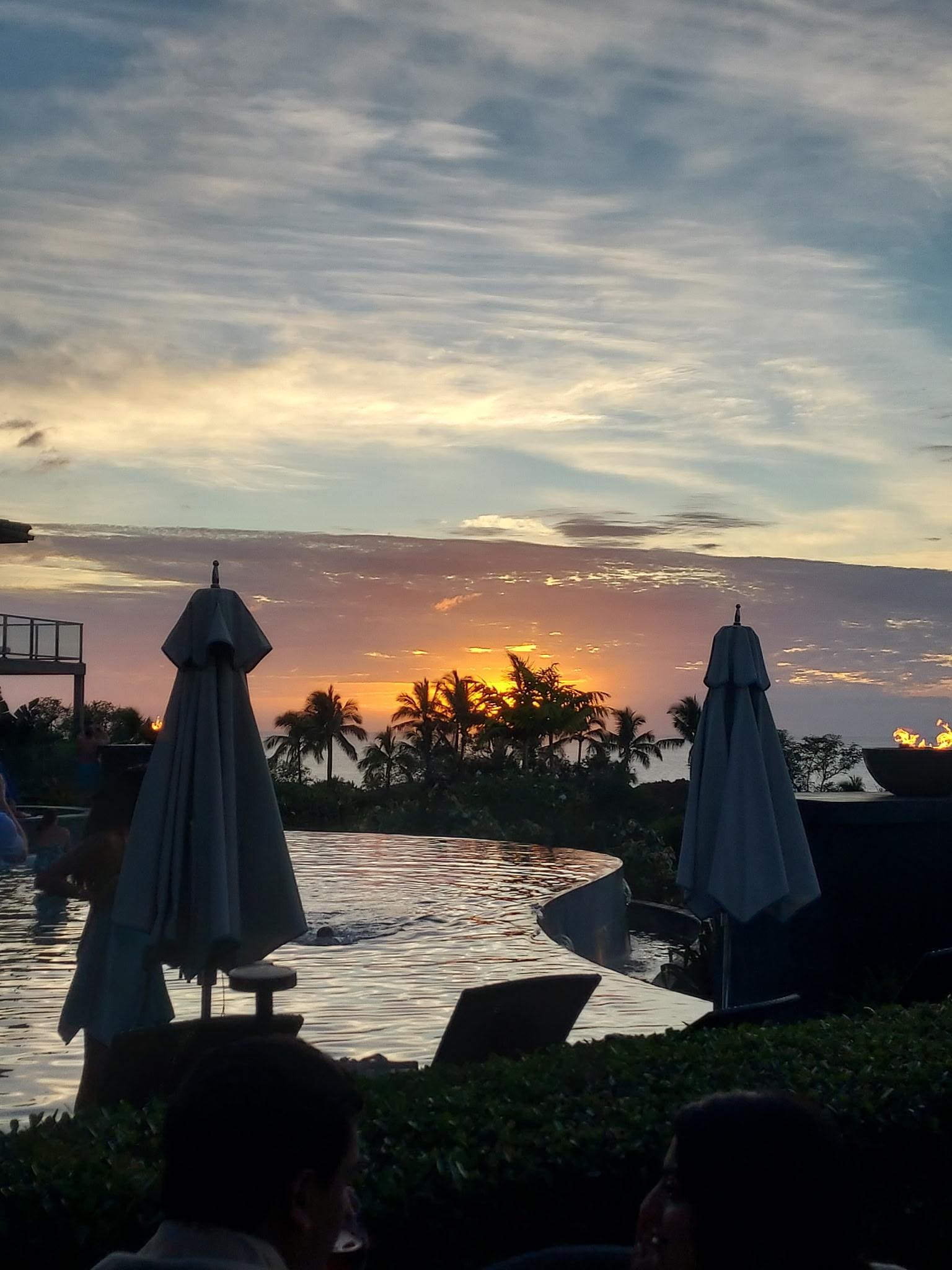 Not as beautiful from the bar but still great sunsets.