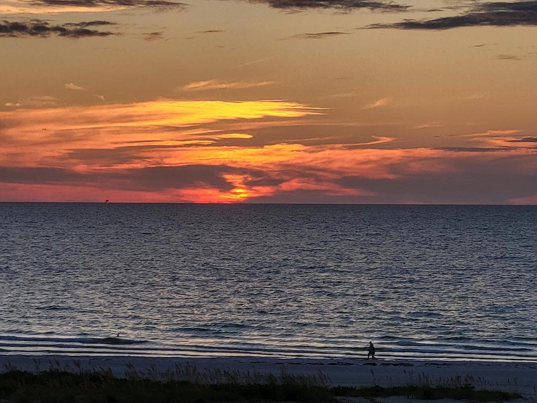 Sunset from the balcony