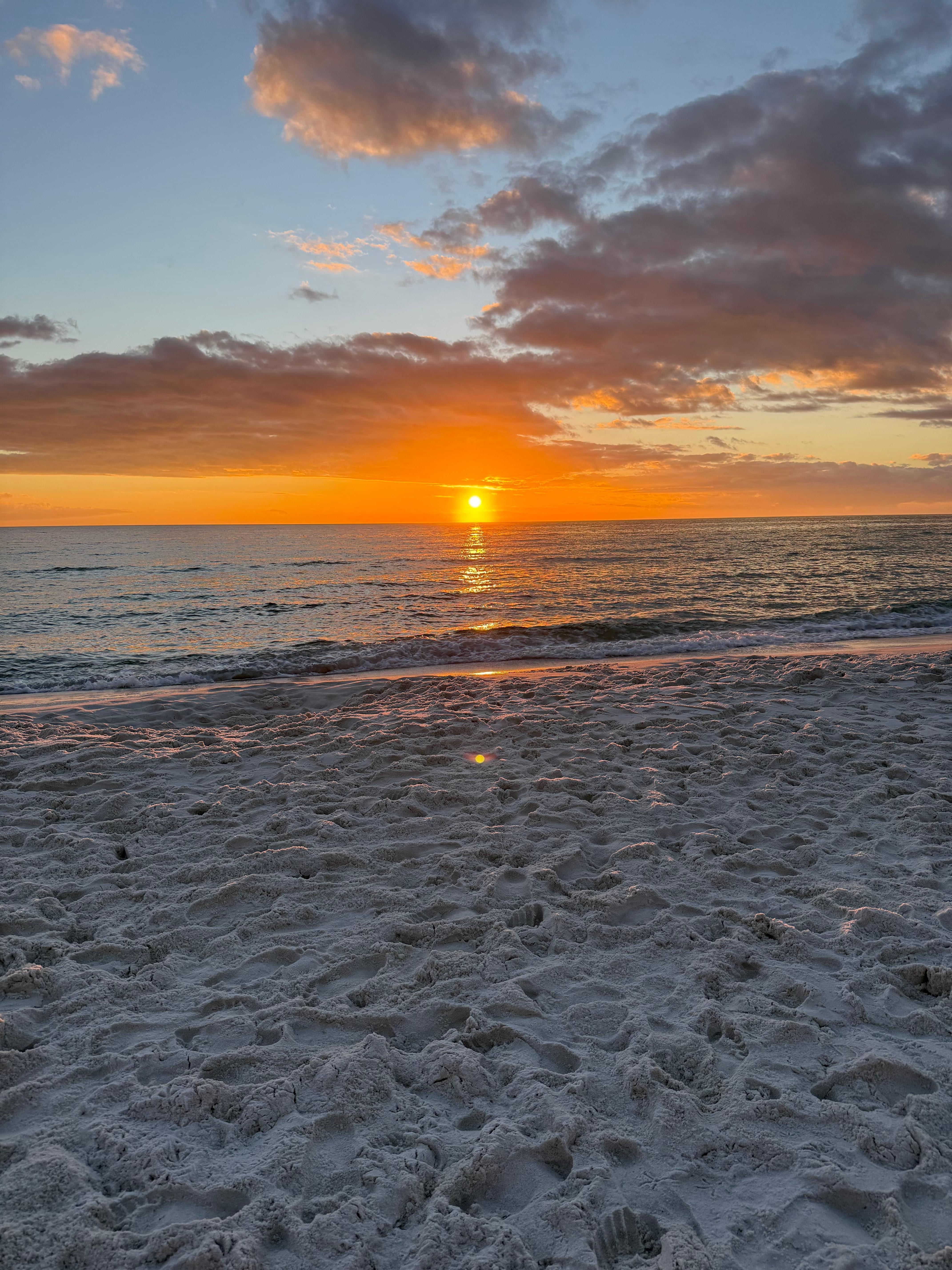 Sunset view from balcony 