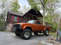 Our Ranchero in front of the cabin
