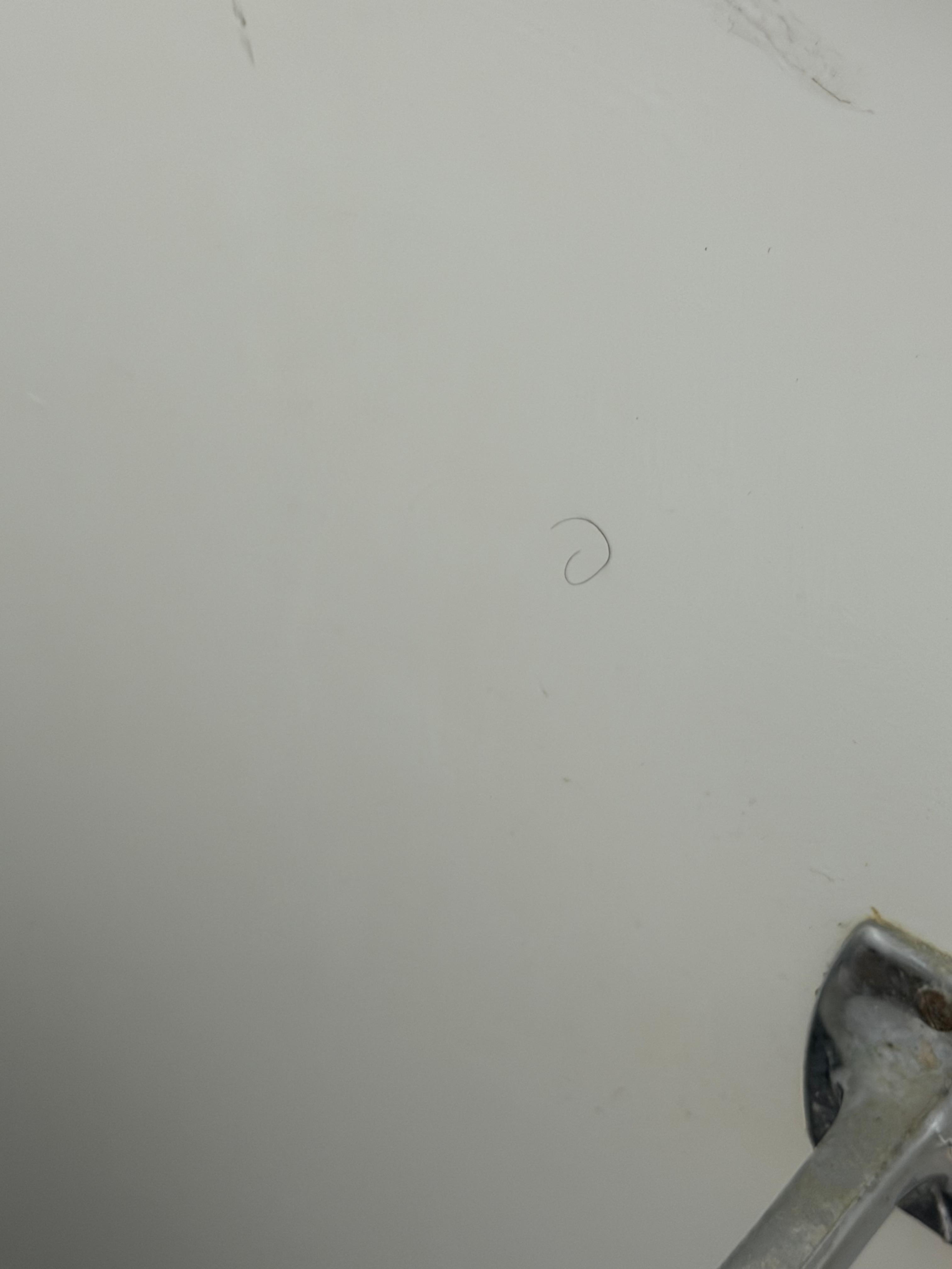 Hair on cabinet, wasn’t wiped off or anything prior to us arriving 