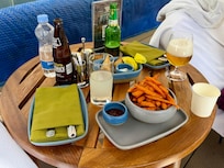 Afternoon snacks at the pool