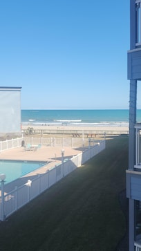 Ocean view from balcony.