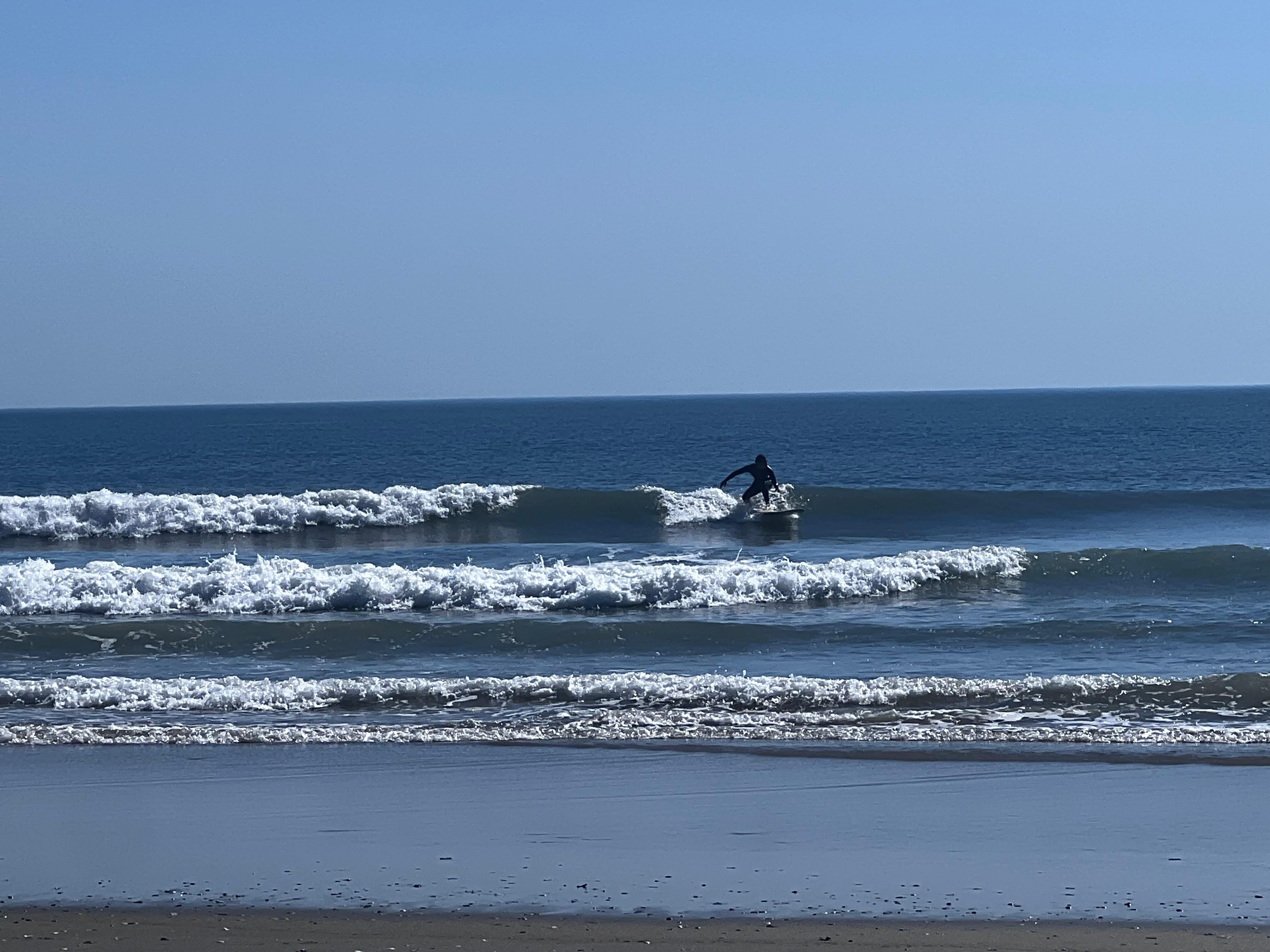 Surfers at the beach just a quick walk away!