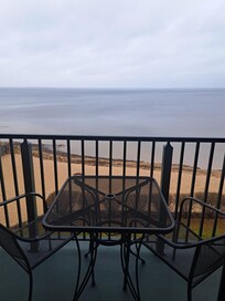 View from our room on arrival date