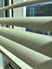 Extremely dusty blinds