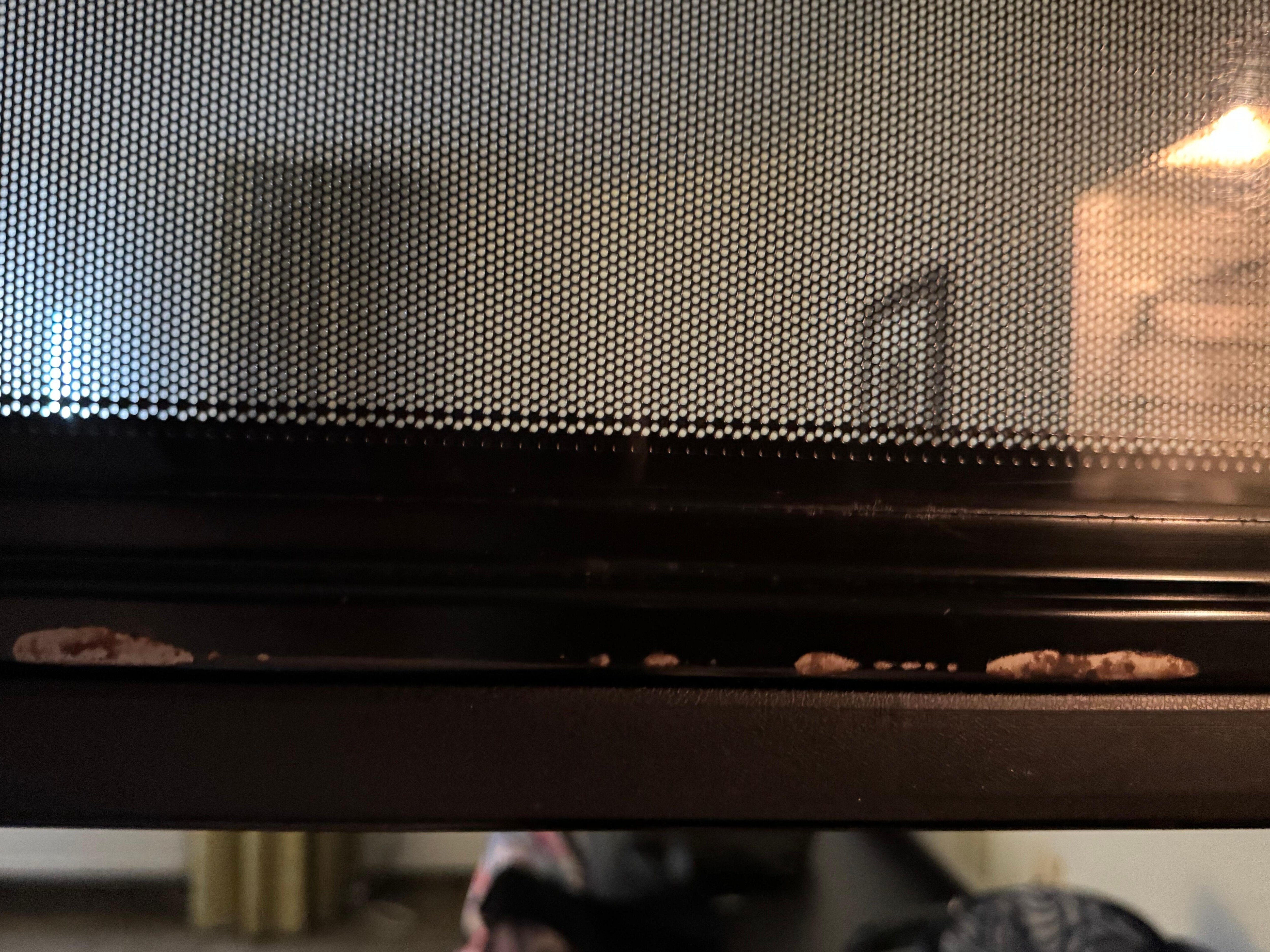 Inside of the microwave 