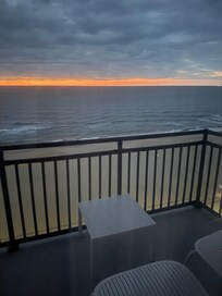 This is a picture of the sun breaking through from our bedroom window