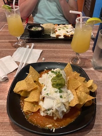Blue Iguana Mexican restaurant onsite - tasty Chimichanga and Enchiladas