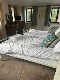 One of the downstairs rooms