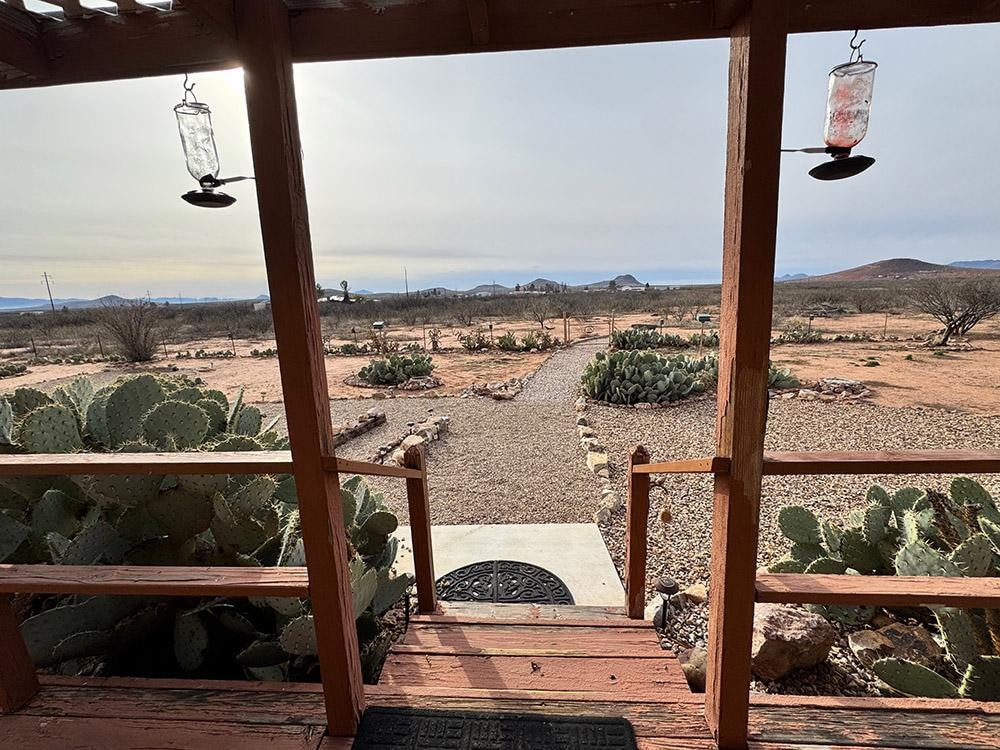 View from the front deck.