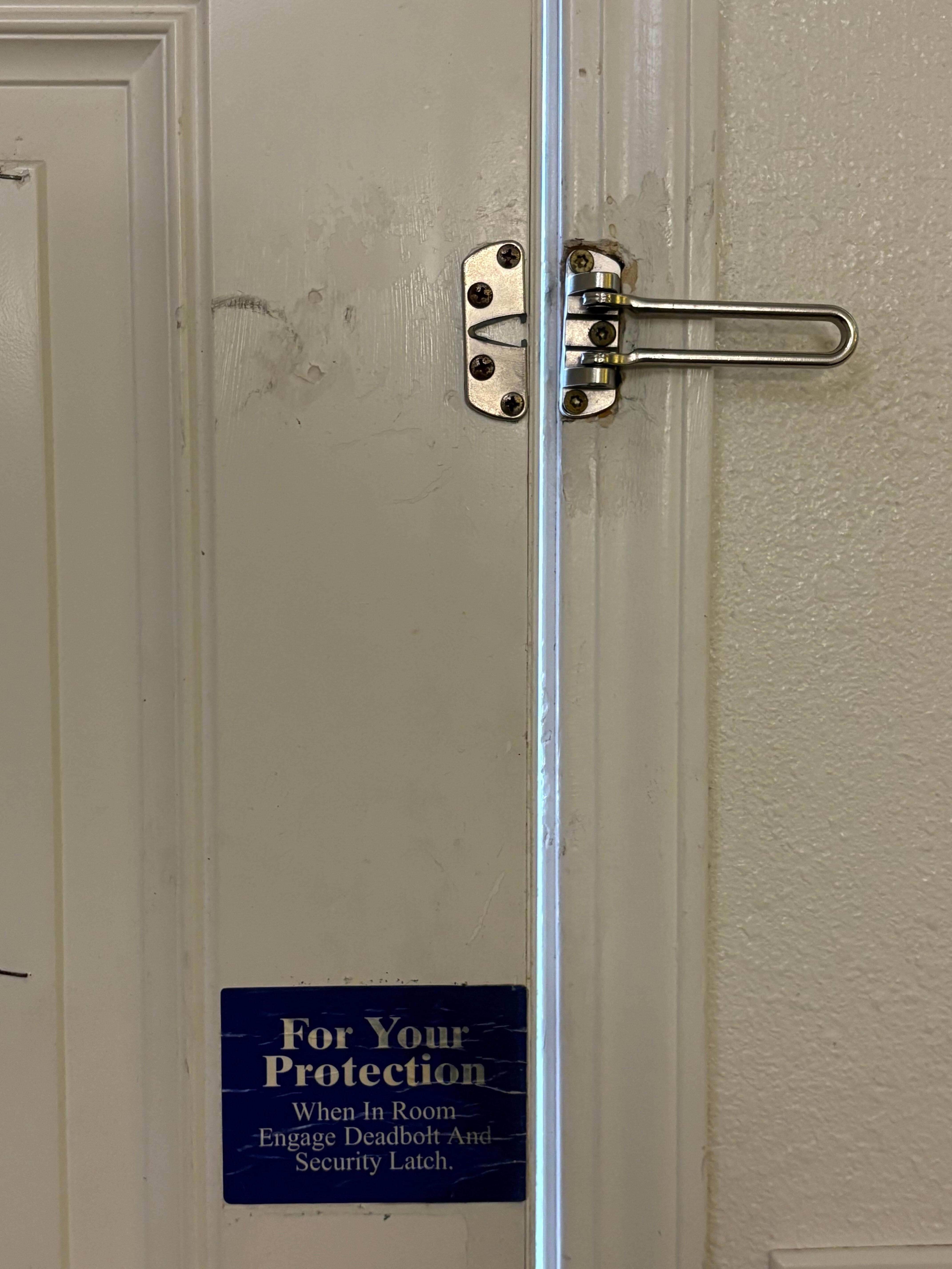 Missing deadbolt 