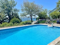 The pool was so perfect for the kids.